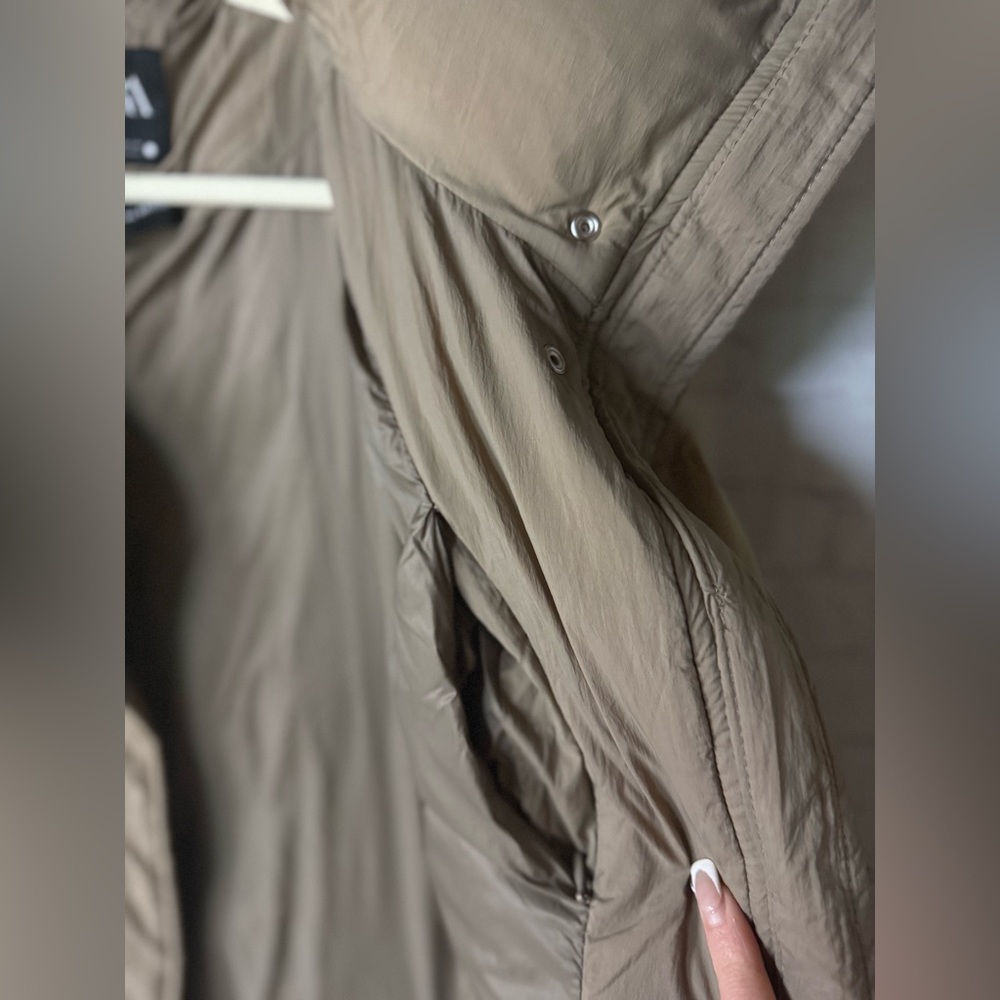 EUC Zara Down Filled Selected Thermal Edition Winter Puffer Zip Coat - Picture 9 of 11